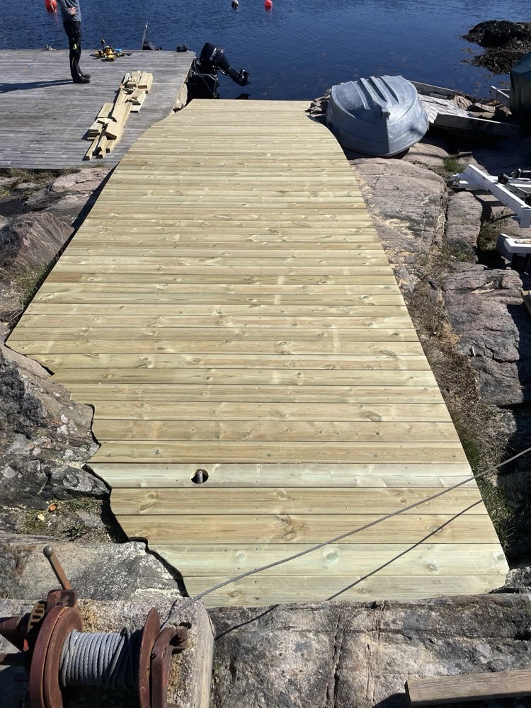 Restaurert båtslipp